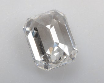 1.0 CT 6.3 x 5.0 MM ラボ グロウン ダイヤモンド、エメラルド