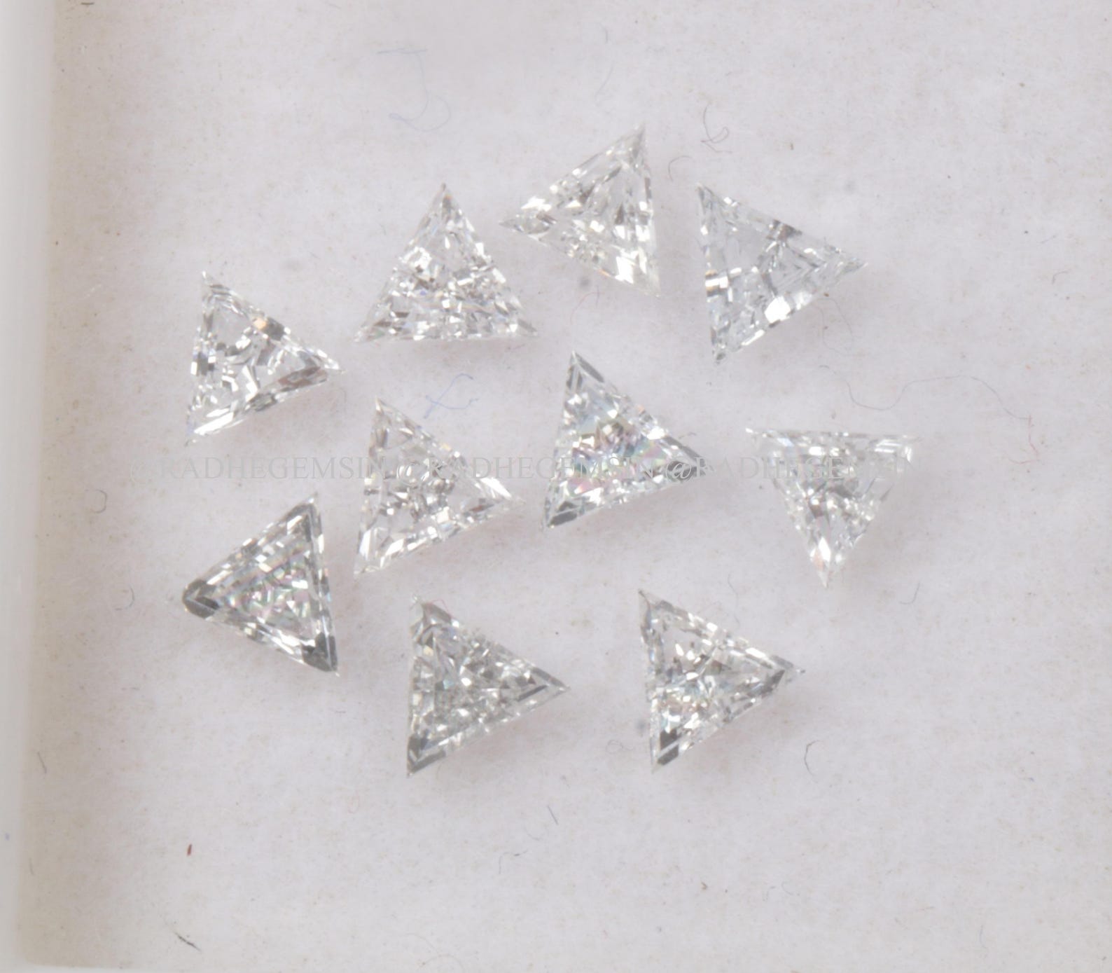 Triangle Lab Diamond Triangle Cut Lab Grown Diamond, Lab Created Triangle Shape Loose ...