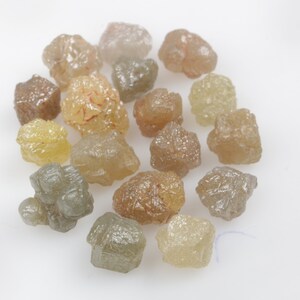 24.59 CT 5.8 MM to 8.5 MM Natural Loose Rough Diamond Uncut Diamond Multi color Rough Raw Diamond earth mined diamond  17 piece G1832