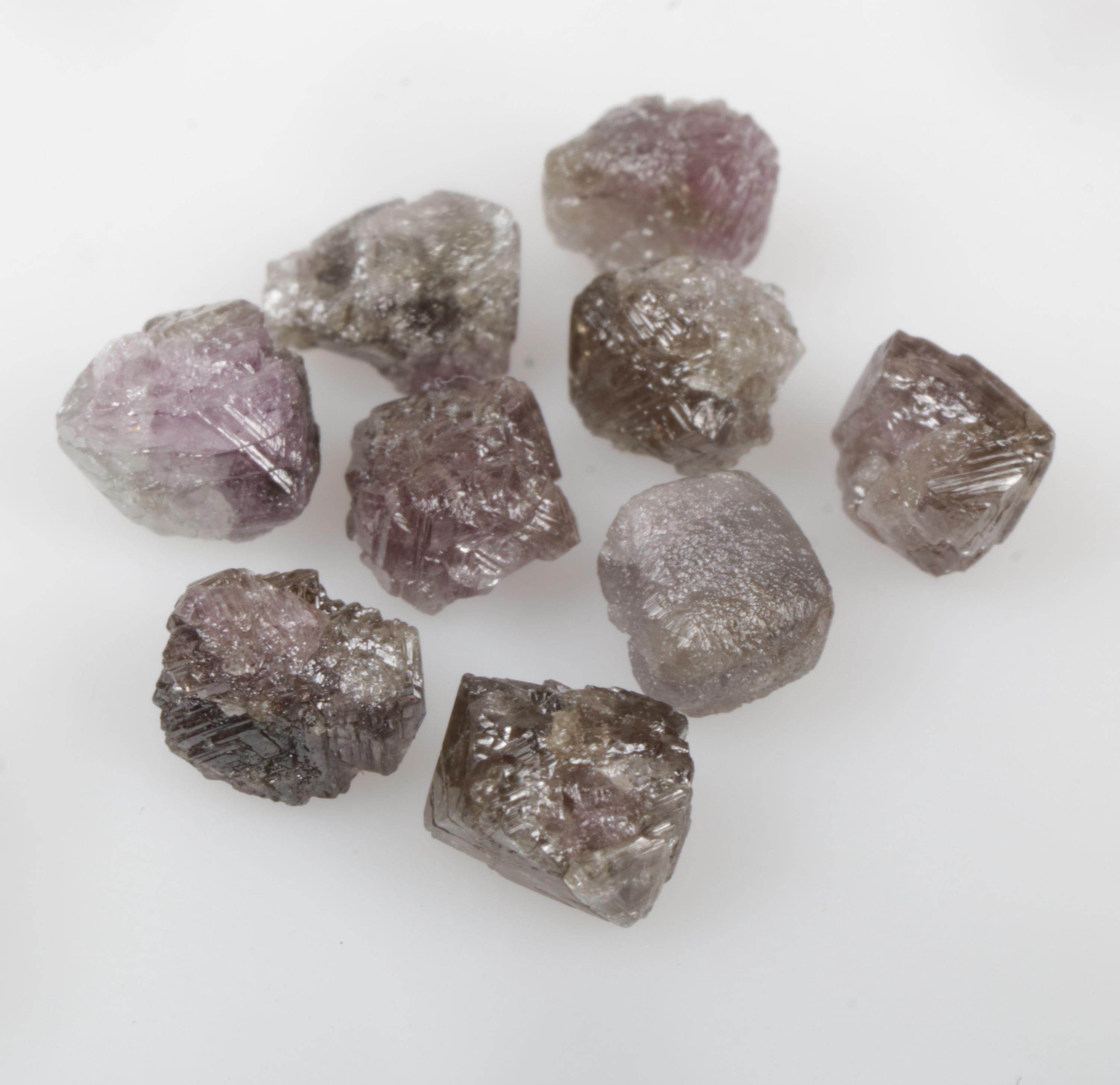 6.51 CT 4.9 MM to 5.7 MM Natural Rough Diamond, Pink Rough Diamond