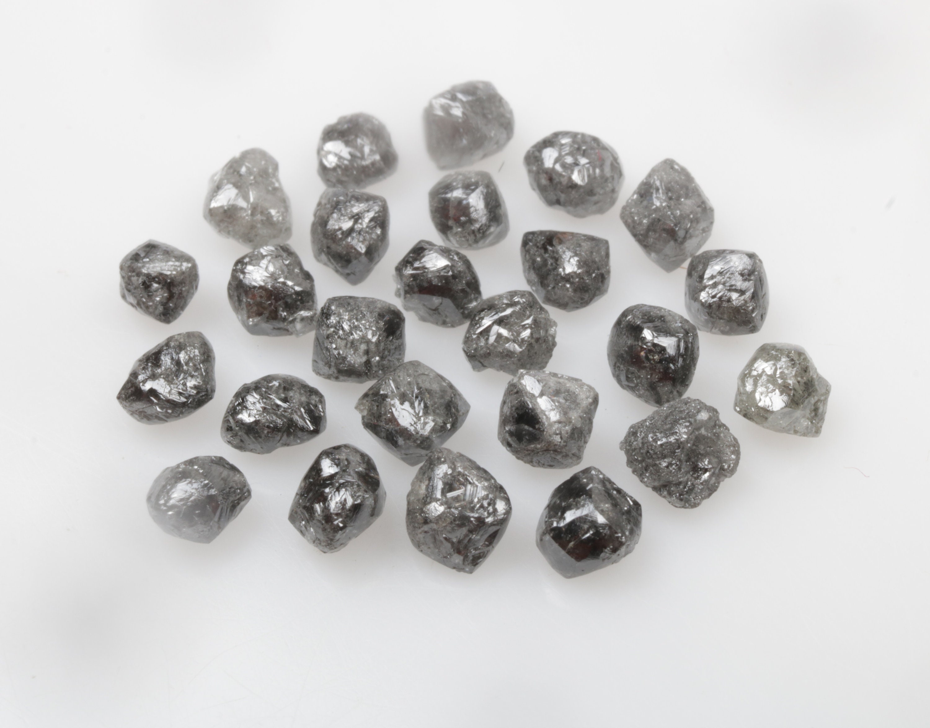 9.45 CT Natural Uncut Cut Loose Diamond Lot 25pcs, Sparking