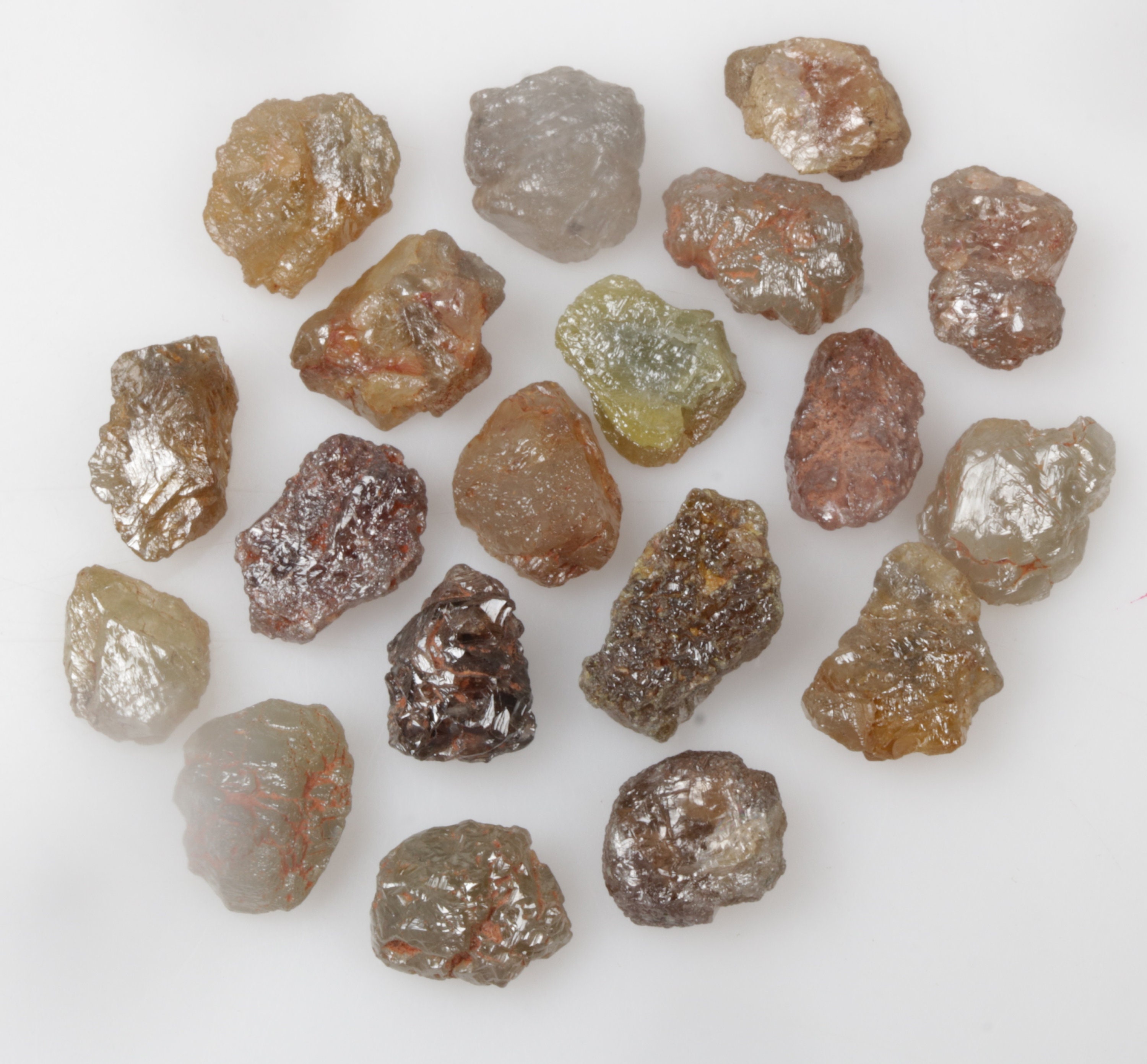 26.88 CT 7.5 MM to 10.1 MM Natural Rough Diamond, Loose Uncut