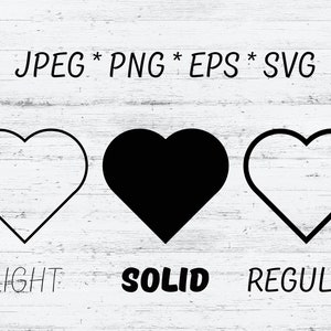 Heart SVG Cut Files: Valentine&#39;s Day Cricut (Digital Download)
