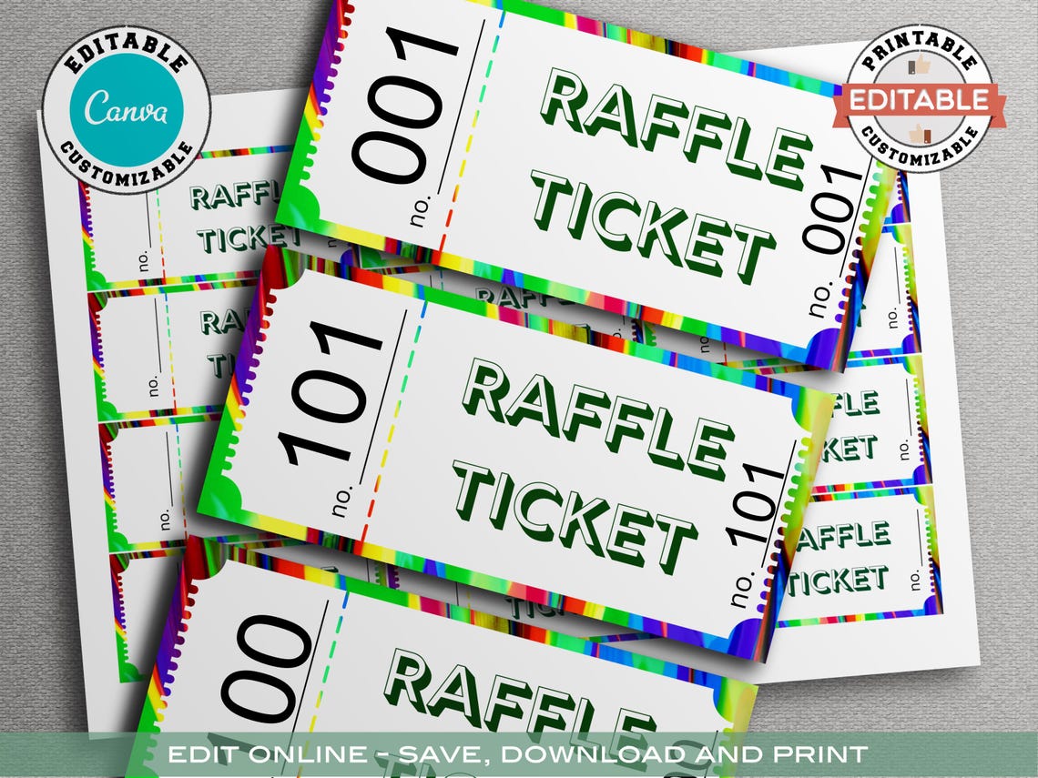 Code For Raffles Editable RAFFLE TICKET COUPON, Raffle Ticket Coupon, Editable Raffle ...