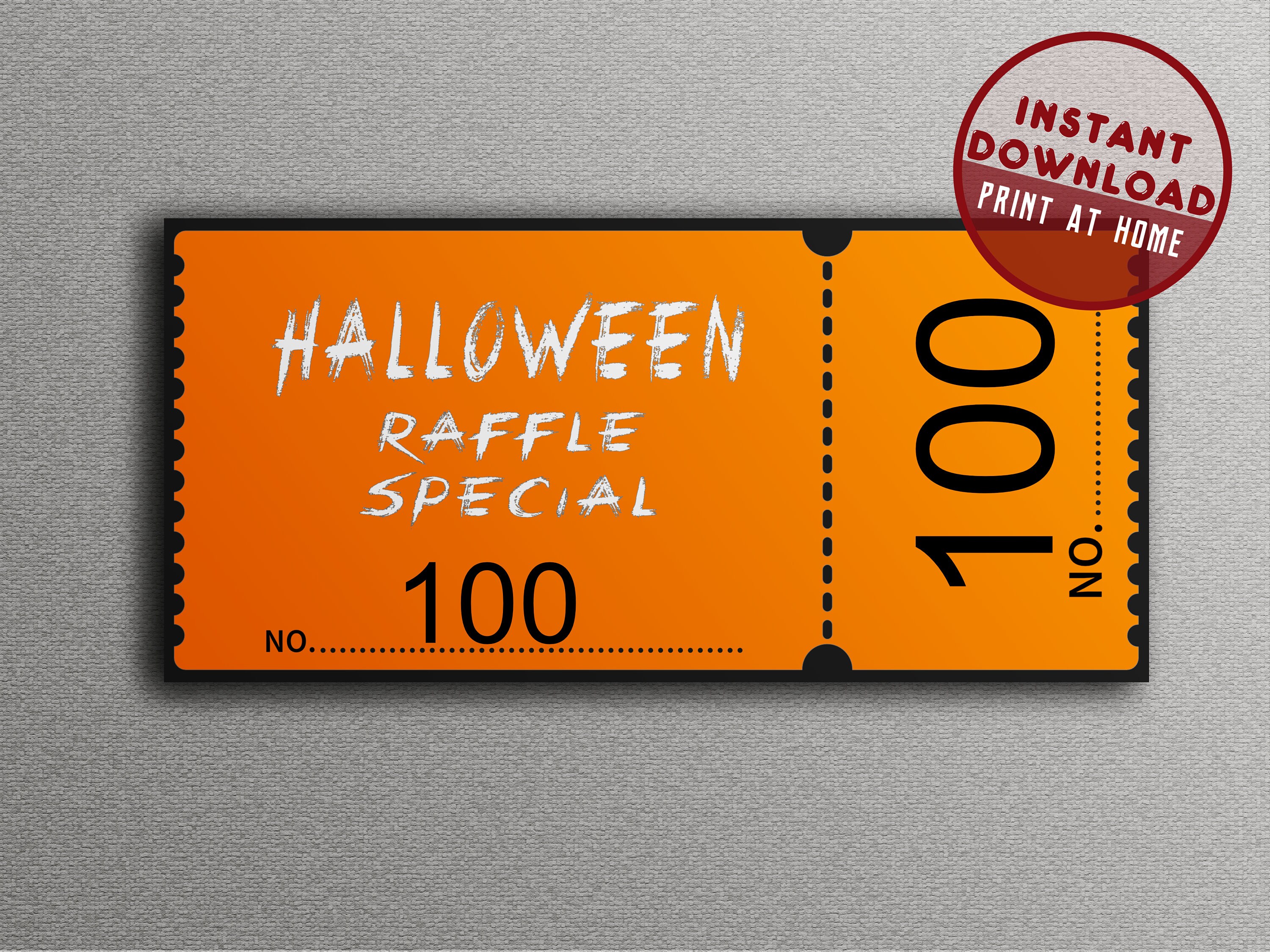 HALLOWEEN RAFFLE SPECIAL 1200 Ticket Coupon Activity Raffle Etsy