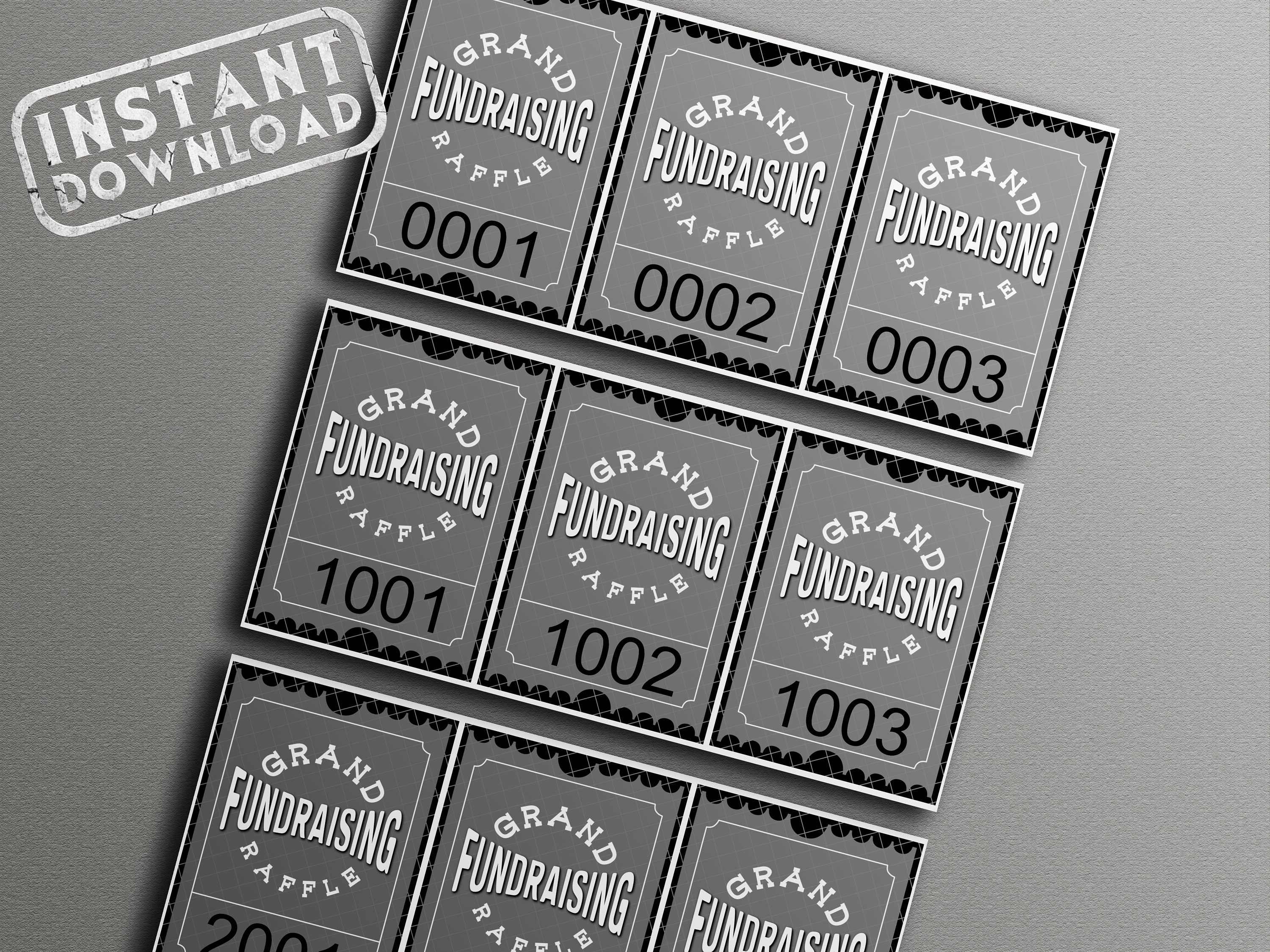 GRAND FUNDRAISING RAFFLE Tickets, Fundraising Tickets, Activity Ticket ...