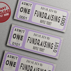 FUNDRAISING Tombola Losnummern, 1-500 Tombola Los, Aktivitäts Tombola Los, Fundraiser Tombola Los, Print At Home