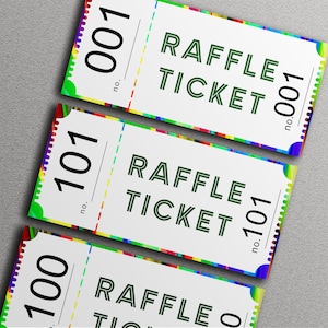 VERlosungs-TICKET GUTSCHEIN, Raffle-Los-Nummern, Aktivitäts-Verlosungslos, Benötigte Fundraisung Raffle-Los, druckbare Raffle-Los