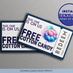 KOSTENLOSER COTTON CANDY-Gutschein, dieser ist bei uns