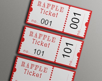 RAFFLE TICKET COUPON, Raffle Ticket, Activity Raffle Ticket, Fundraising Raffle Ticket Coupon, Printable Raffle Ticket Idea, Print At Home