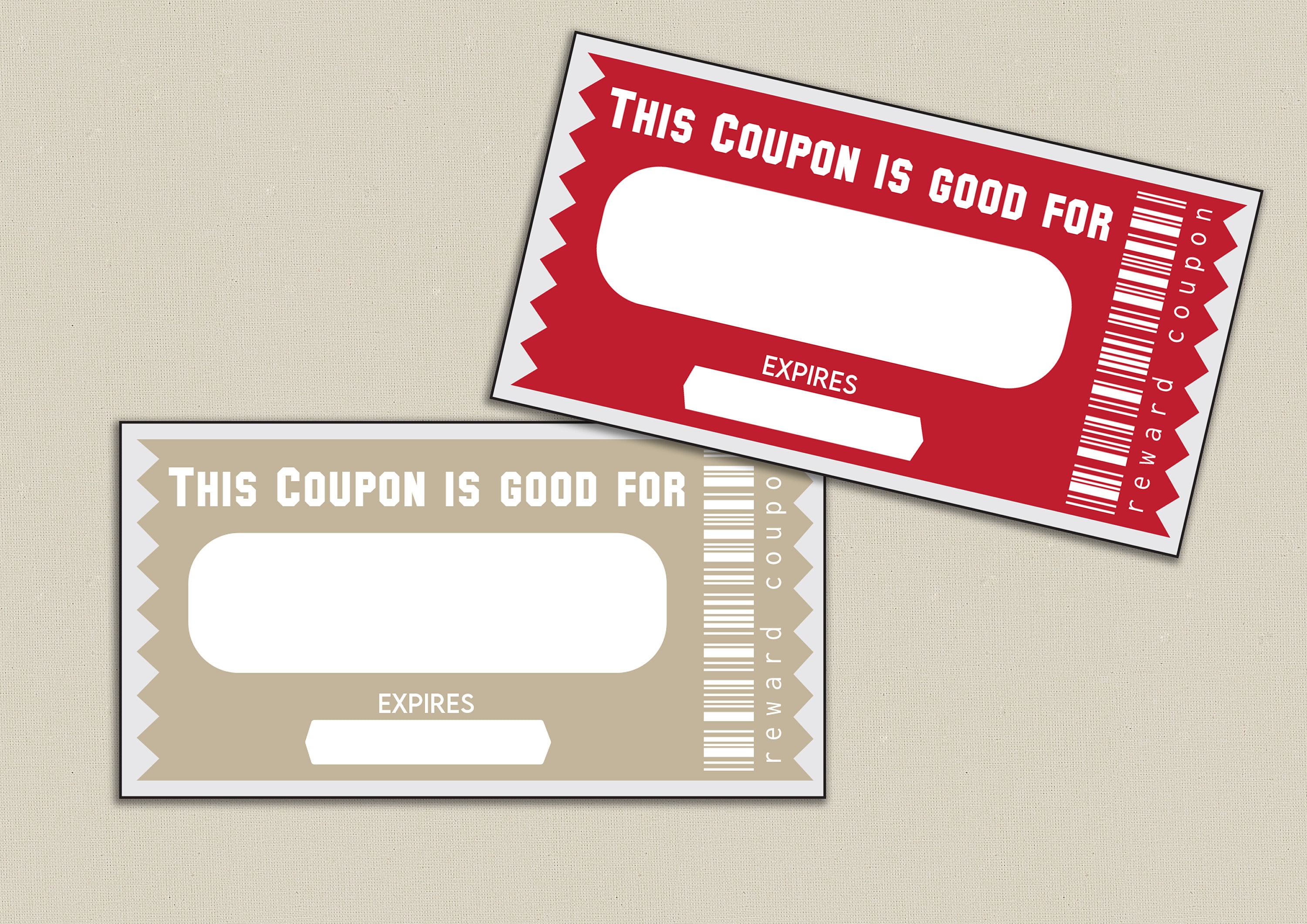 BLANK REWARD COUPON, Printable Coupons, Kids Activity Coupon ...