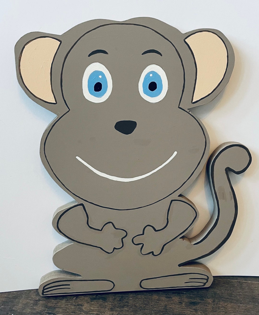 Mono de dibujos animados MDF - Etsy México
