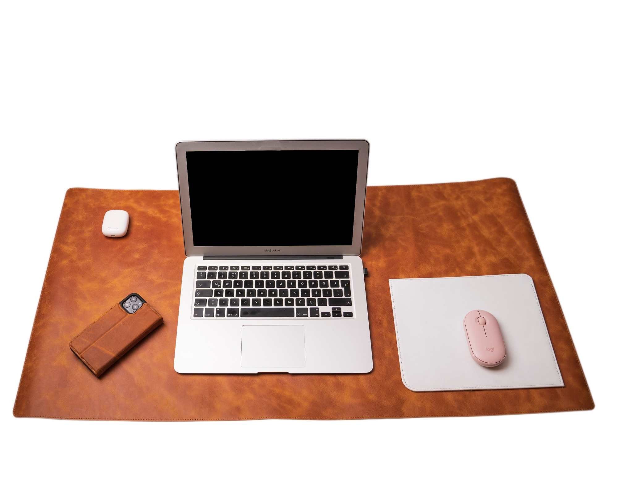 Genuine Leather Desk Matcustom Desk Padpersonalized Leather Etsy