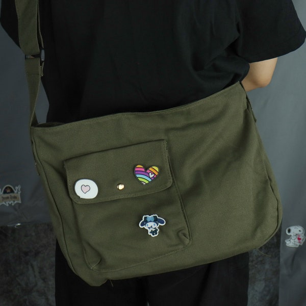 Minimalist Canvas shoulder bags,crossbody bag,school bag,top handle bag,the single shoulder bag