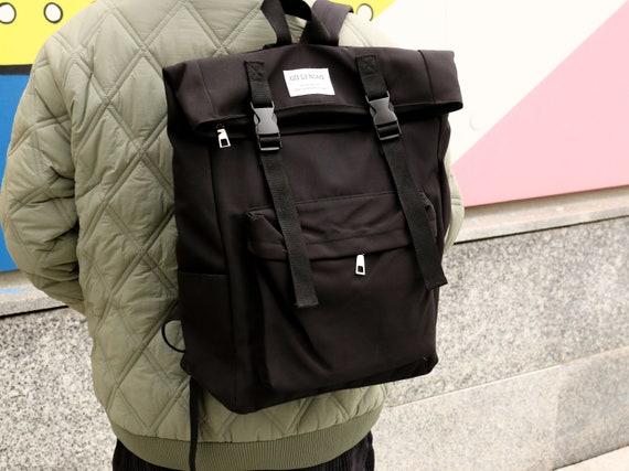 luxury canvas backpack
