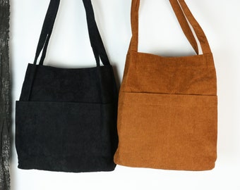 corduroy shoulder bags,crossbody bag, school bag, canvas school shoulder,minimalist bag,luxury bag,top handle bag