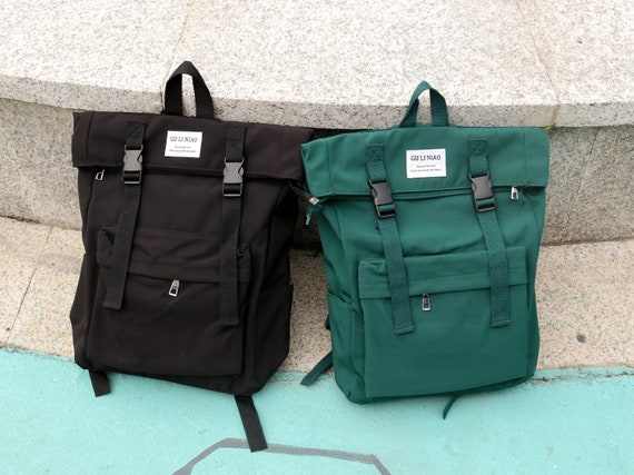 luxury canvas backpack