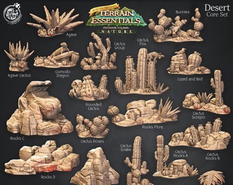 Sci-Fi Legion Gaming Terrain Desert Rocks Set One Sci-Fi Legion Gaming Terrain Desert Rocks Set One
