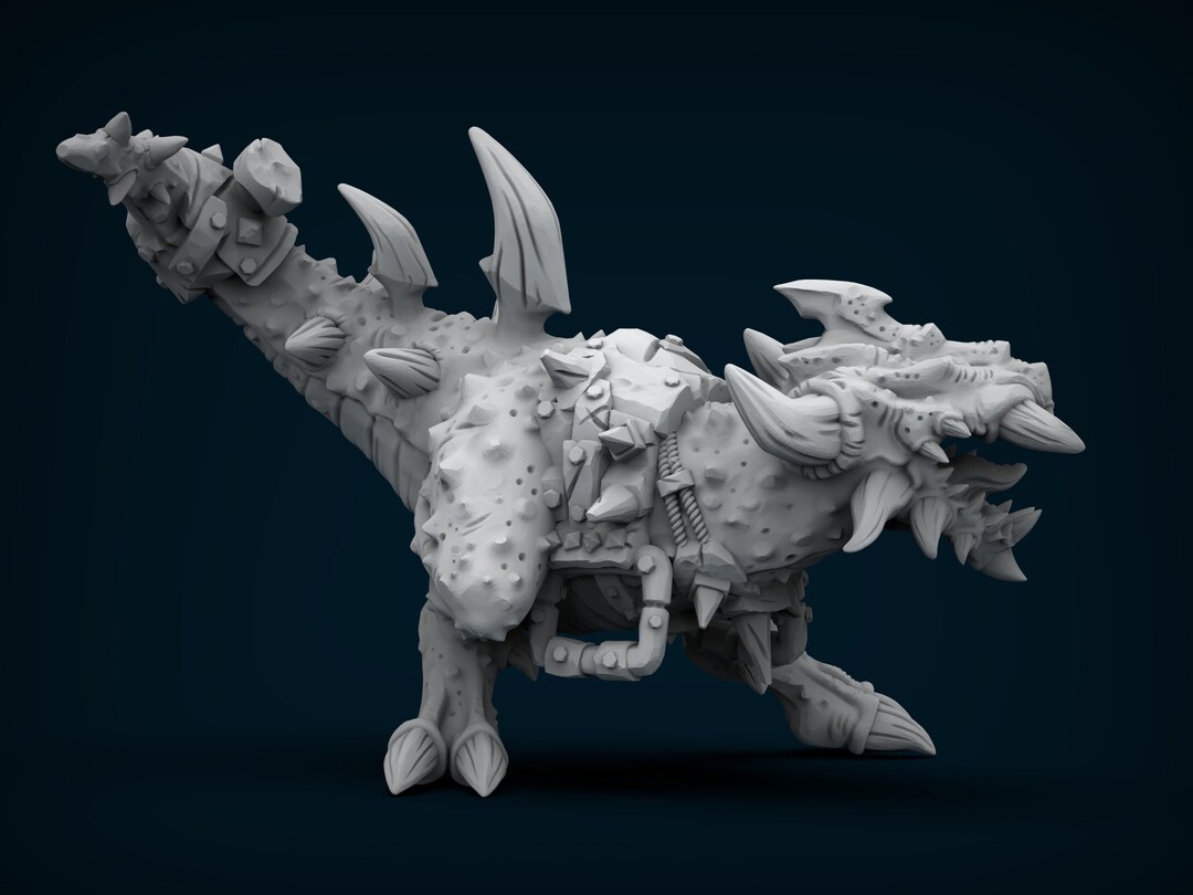 Nuggut Mutated Dinosaur Raptor | Uru'can Tribe | 32mm Fantasy Miniature ...
