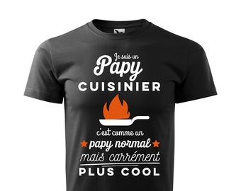 Tee shirt homme personnalisable 3 couleurs cuisinier