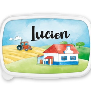 Boîte à goûter repas, lunch box, rentrée école, pour enfant prénom personnalisable  - Petit Monstre