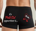 Personalized men's boxer shorts - Personalized men's briefs - Valentine's Day gift - This little one belongs to me design