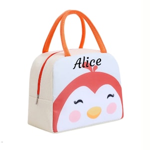 Sac isotherme enfant ou lunch box isotherme enfant picnic, école, maternelle, rentrée scolaire, motif oiseau.
