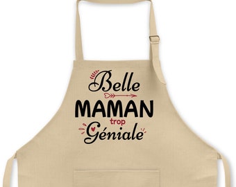 Tablier de cuisine 6 couleurs personnalisable fête belle Maman