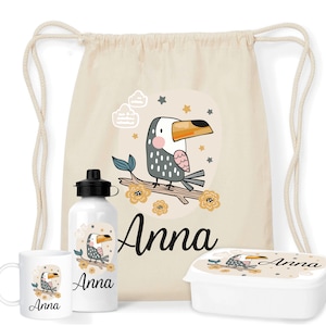 Créez votre kit goûter personnalisable pour la rentrée scolaire Oiseau