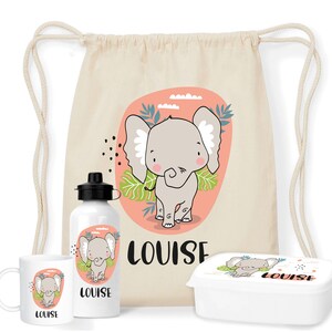 Créez votre kit goûter personnalisable pour la rentrée scolaire Eléphant