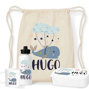 Créez votre kit goûter personnalisable pour la rentrée scolaire Baleine