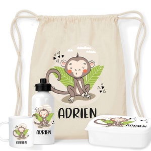 Créez votre kit goûter personnalisable pour la rentrée scolaire Singe