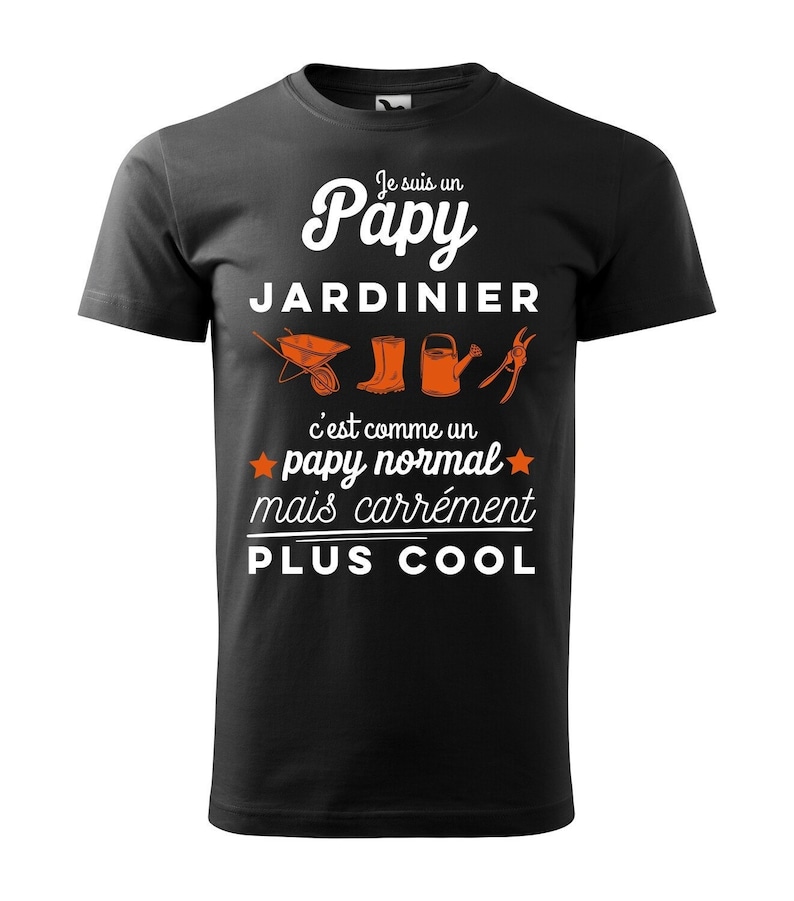 Tee shirt homme personnalisable 3 couleurs jardinier afbeelding 1