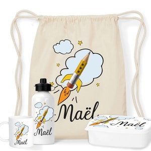 Créez votre kit goûter personnalisable pour la rentrée scolaire Crayons fusée