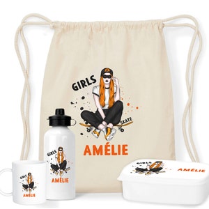 Créez votre kit goûter personnalisable pour la rentrée scolaire Skate fille