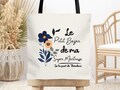 Personalized tote bag for teachers, assistants, nanny, Petit Bazar, end-of-year gift, school, original product logo