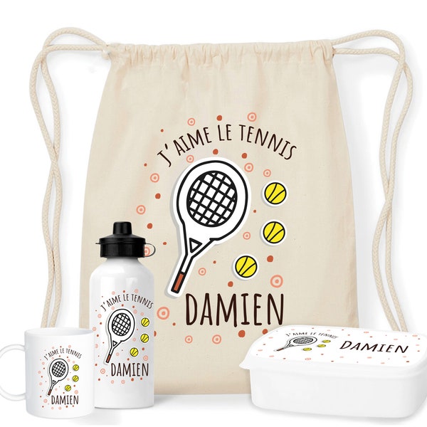 Créez votre kit goûter personnalisable pour la rentrée scolaire Tennis