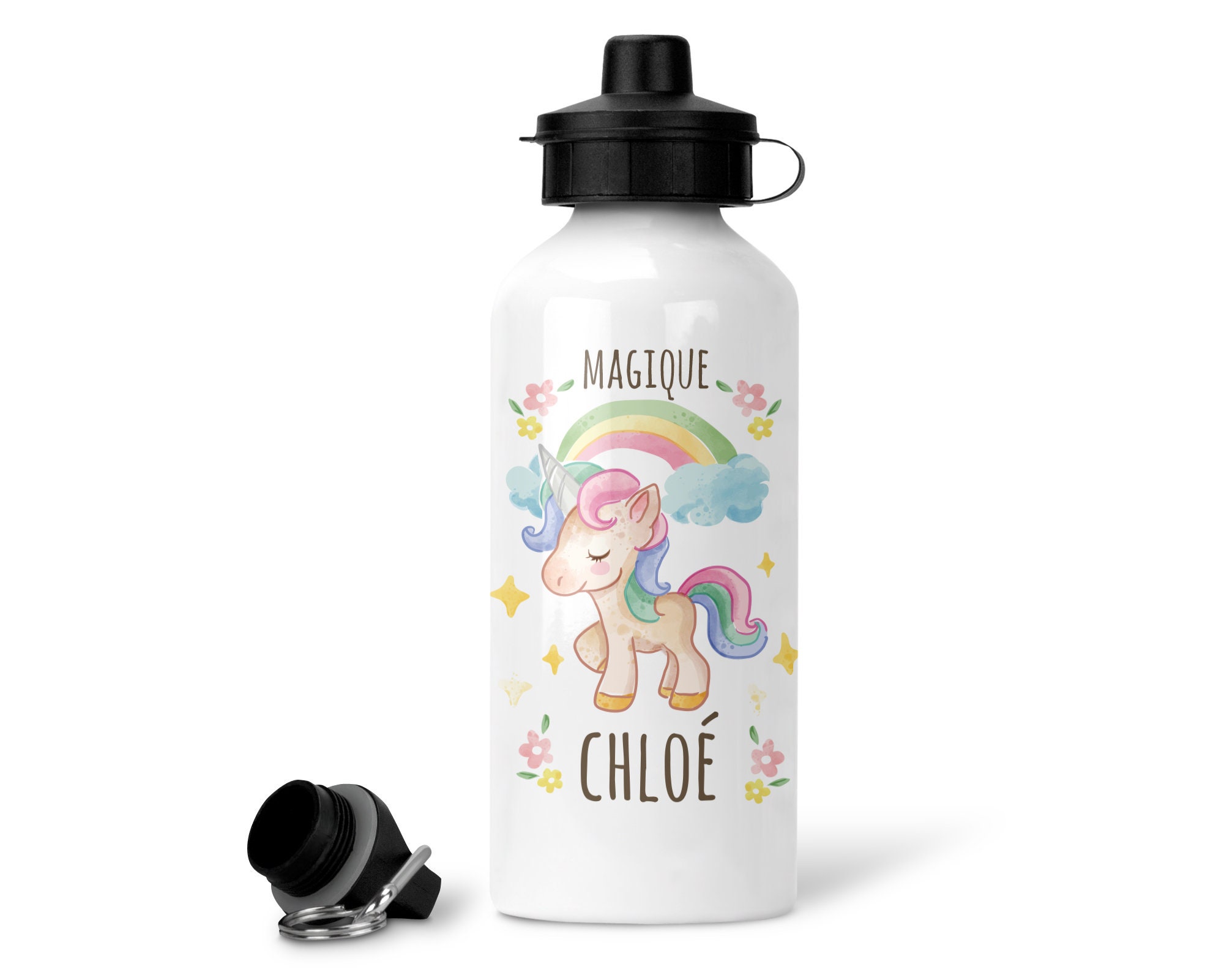 Gourde Licorne Personnalisable