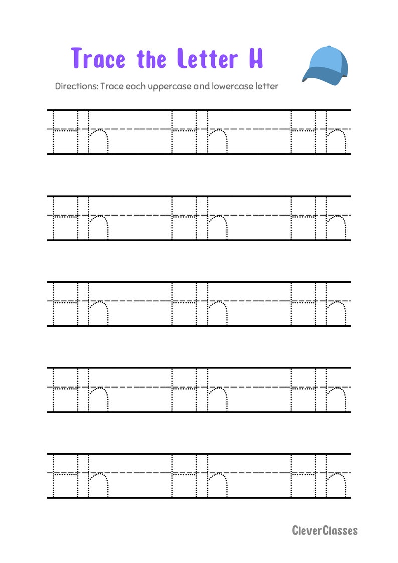 26 Printable Trace the Alphabet Worksheets - Etsy