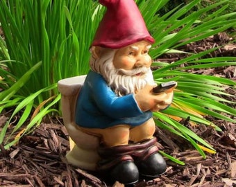 Toilet Gnome | Gnomes | Garden Decor | Home Decor | Fathers Day Gift