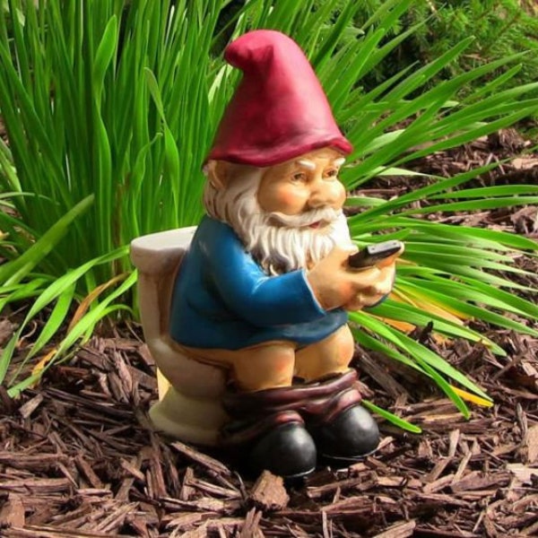 Toilet Gnome | Gnomes | Garden Decor | Home Decor Mothers Day Gift