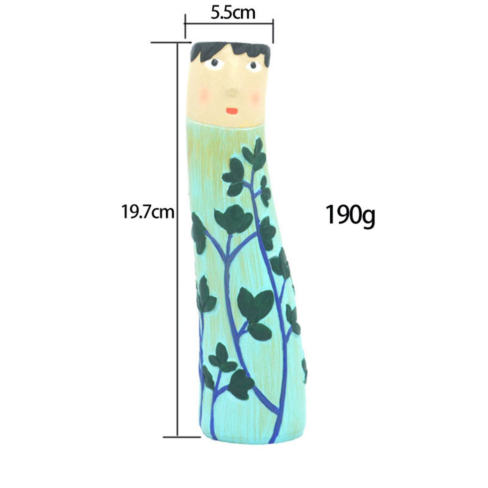 Bohemian Flower Vase Face Vases Gift Flower Vase Etsy UK