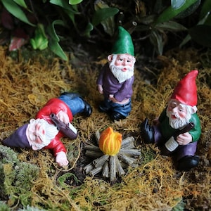 Drunk Gnomes | Garden Decoration | Fairy Garden | Home Decor | Birthday Gift or Valentines gift
