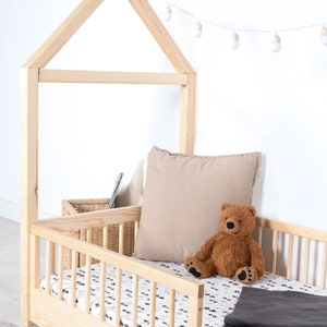 Ourbaby Montessori Hausbett Elis, Kinderbett, Bodenbett Bild 2