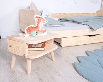 Ourbaby Bedside Table NELL - Natural, Nightstand, Night Table
