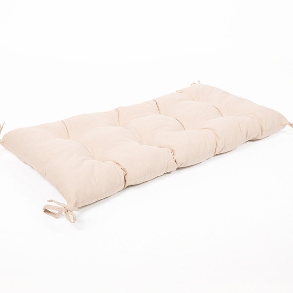 Ourbaby Cuscino a Dondolo Montessori - 38 x 84 cm, Beige Nuvoloso, Cuscino per Arco Montessori