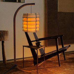 Floor Lamp | Mid-Century Modern | Handmade Lighting | Unique Lamp