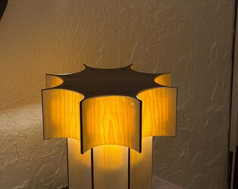 Modern Wood Desk Lamp | Handmade Mid-Century Table Light | Wooden Office & Home Lighting