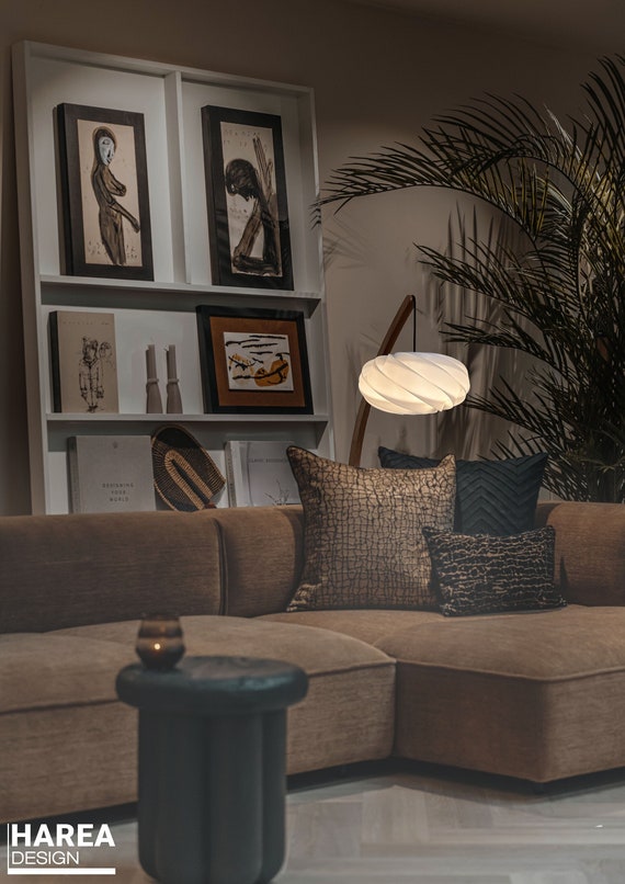 北欧モダン　ミッドセンチュリー　ナチュラル　ウッド　フロアランプ モダンフロアランプ | ホワイトペンダントライト | ナチュラルウッド