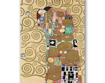 Fulfillment by Gustav Klimt Giclée Canvas Print (1911) • Fine Art • Classic Painting Reproduction • Wall Decor • Gustav Klimt Print